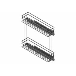 Pull-out Bottle Rack 2 Shelves - Soft-close | Quanti-X 2