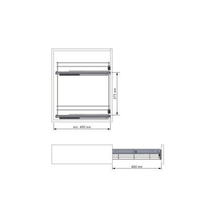 Pull-out Bottle Rack with Soft-close Mechanism